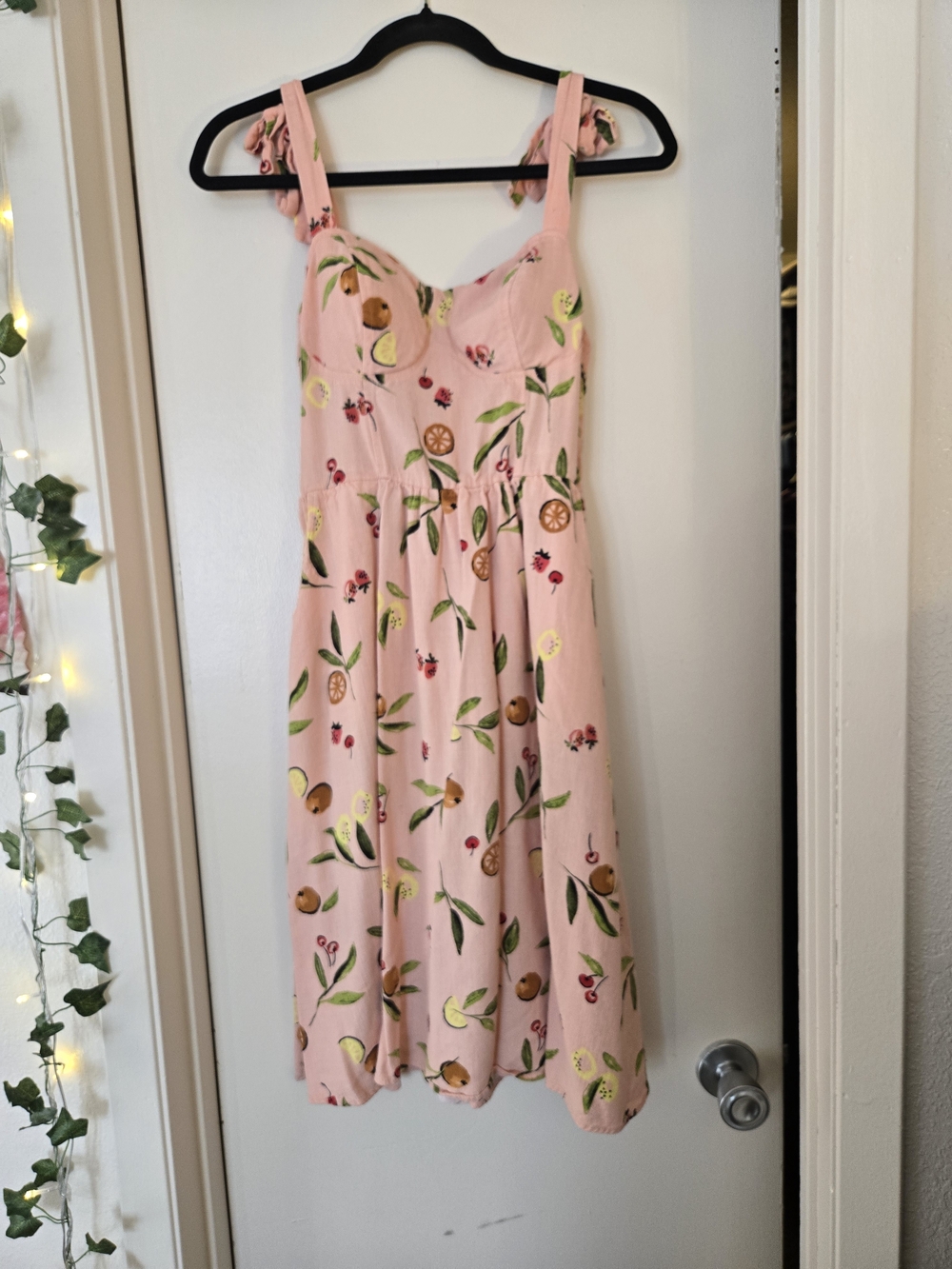 LC Lauren Conrad Floral Midi Dress in Pink Size Medium